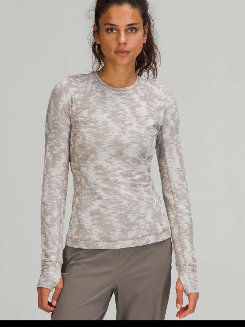 Lululemon Rulu Run Long Sleeve Jacquard